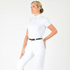 Cora Short Sleeve Competition Top - White
