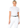 Cora Short Sleeve Competition Top - White