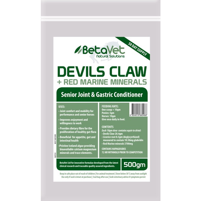BetaVet - Devils Claw + Red Marine Minerals – Rangiora Equestrian Supplies