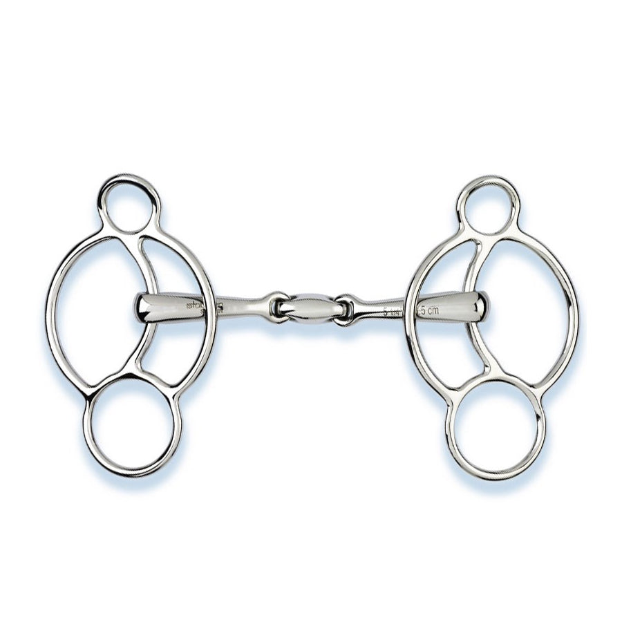Stubben - EZ Control 3-Ring Gag Bit