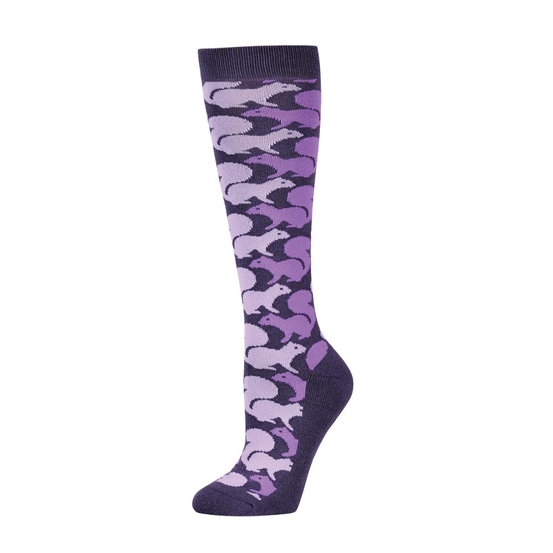 Single Pack Adults Socks - Purple Squirrels