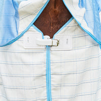 Breeze Combo Scrunch Neck - White/Blue/Lemon