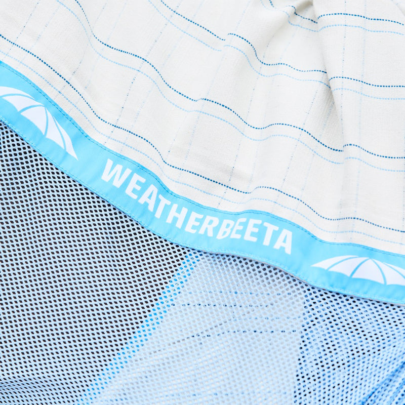 Breeze Combo Scrunch Neck - White/Blue/Lemon