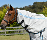 Summer Sheet Cotton Combo - White/Grey/Light Blue