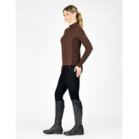 Reno Long Sleeve Riding Top - Coffee