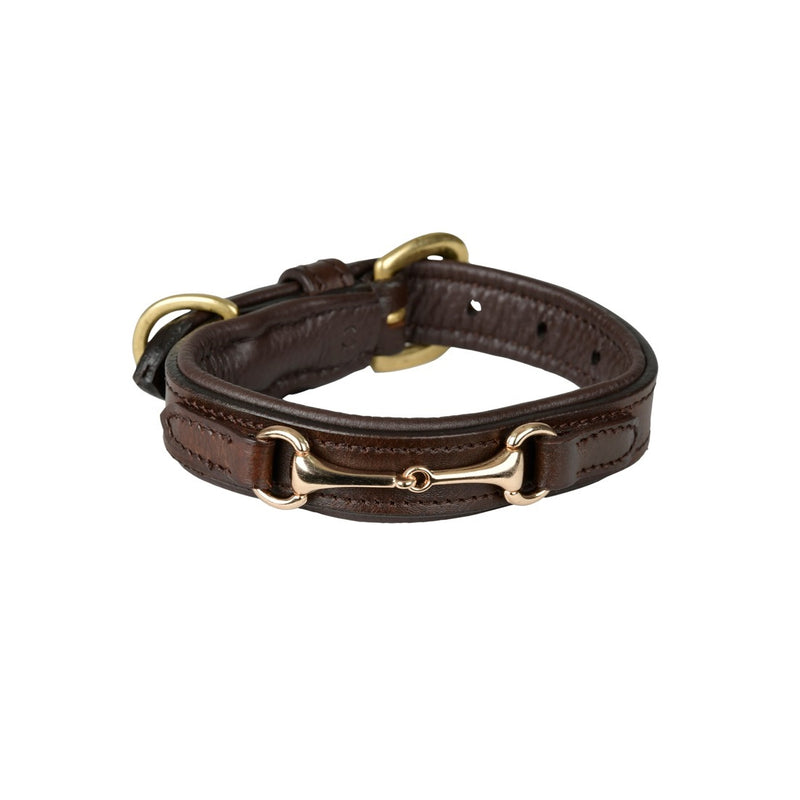 Leather Snaffle Dog Collar