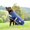 Essential Plus Parka Dog Coat - Navy/Silver/Red
