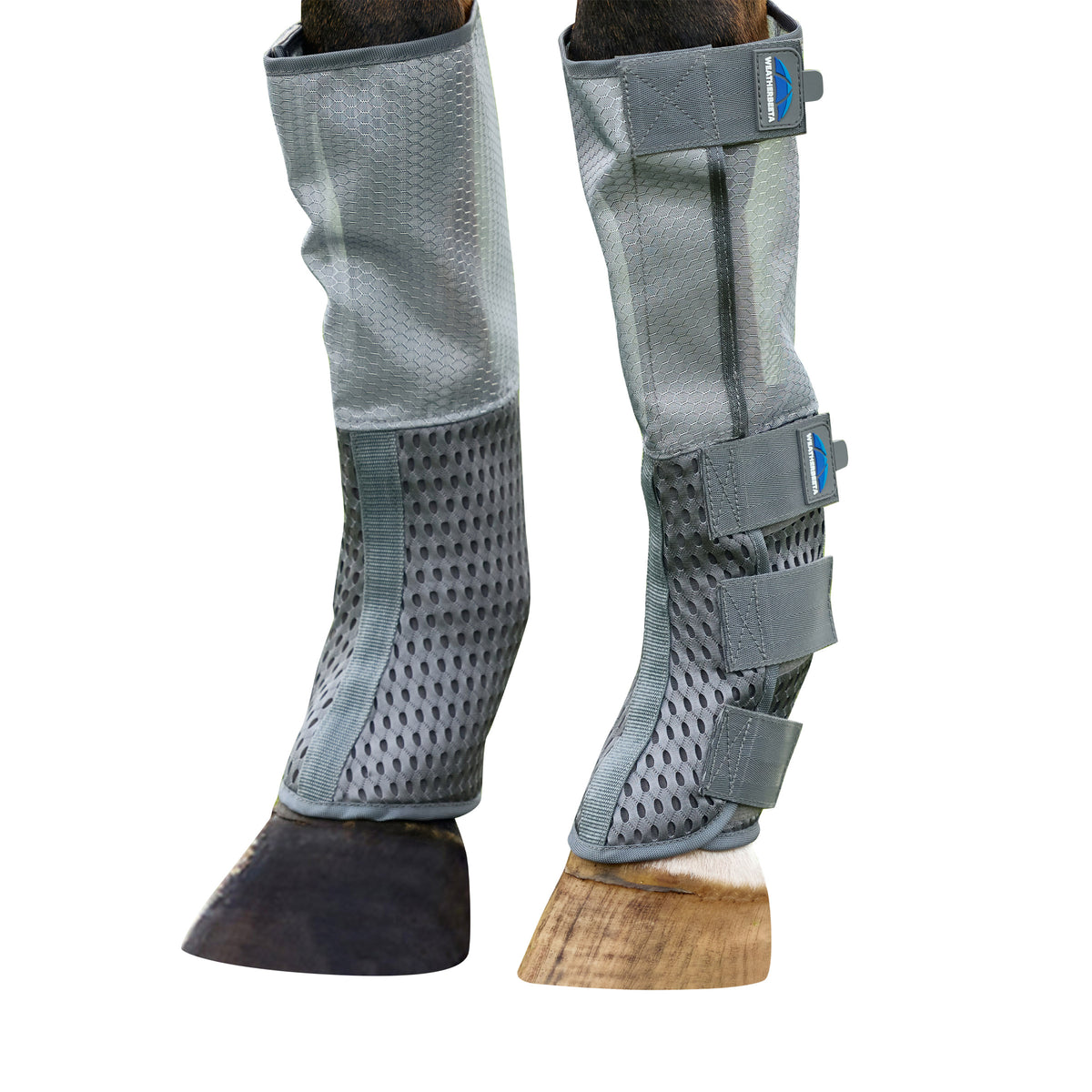 ComFiTec Hexi Shield Fly Boots - Grey/Silver