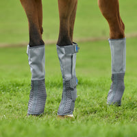 ComFiTec Hexi Shield Fly Boots - Grey/Silver
