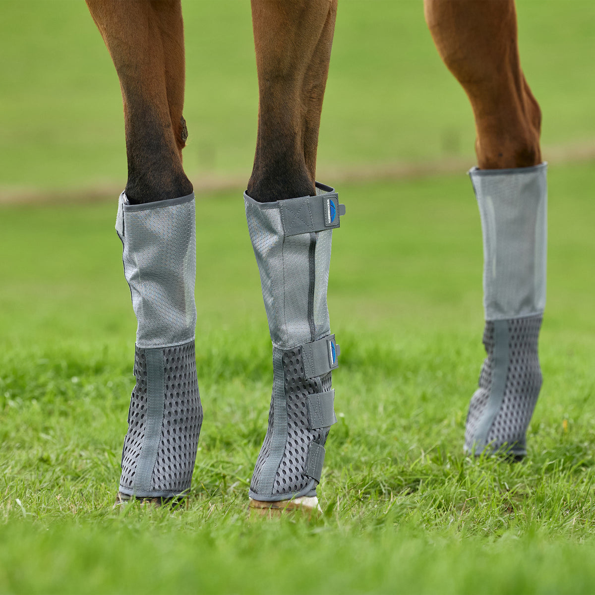 ComFiTec Hexi Shield Fly Boots - Grey/Silver