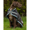Parka 1800D Dog Coat Med/Lite - Charcoal/Teal/White