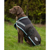 Parka 1800D Dog Coat Med/Lite - Charcoal/Teal/White
