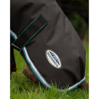 Parka 1800D Dog Coat Med/Lite - Charcoal/Teal/White