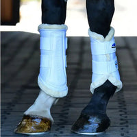 Tough-Tec Comfy Fleece Brushing Boots - White