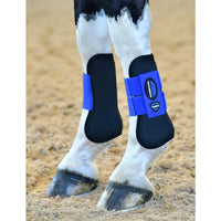 Tough-Tec Prime Open Front Boots - Black/Cobalt Large