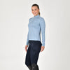 Breathable Long Sleeve Riding Top - Blue Fog