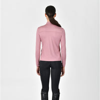 Breathable Long Sleeve Riding Top - Dusty Rose