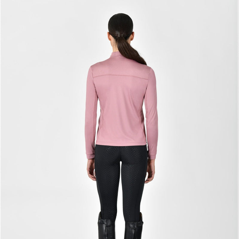 Breathable Long Sleeve Riding Top - Dusty Rose