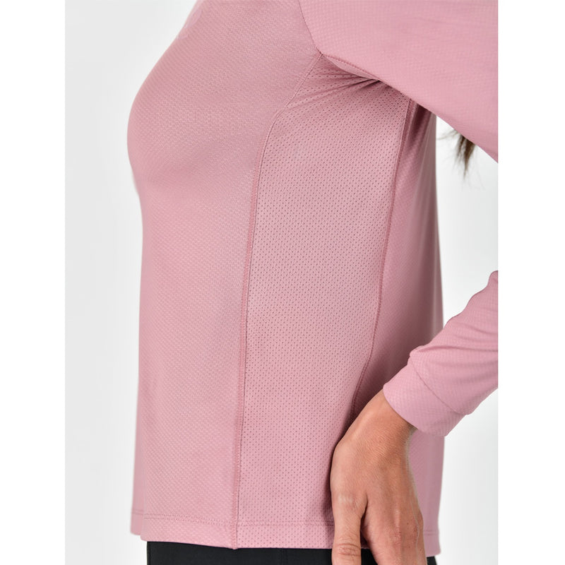 Breathable Long Sleeve Riding Top - Dusty Rose