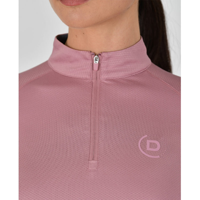 Breathable Long Sleeve Riding Top - Dusty Rose