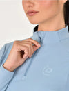 Brushed Long Sleeve Riding Top - Blue Fog