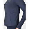 Brushed Fitted Base Layer Riding Top - Navy