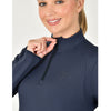 Brushed Fitted Base Layer Riding Top - Navy