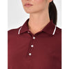 Cotton Pique Short Sleeve Polo - Cabernet