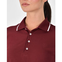 Cotton Pique Short Sleeve Polo - Cabernet