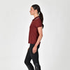 Cotton Pique Short Sleeve Polo - Cabernet