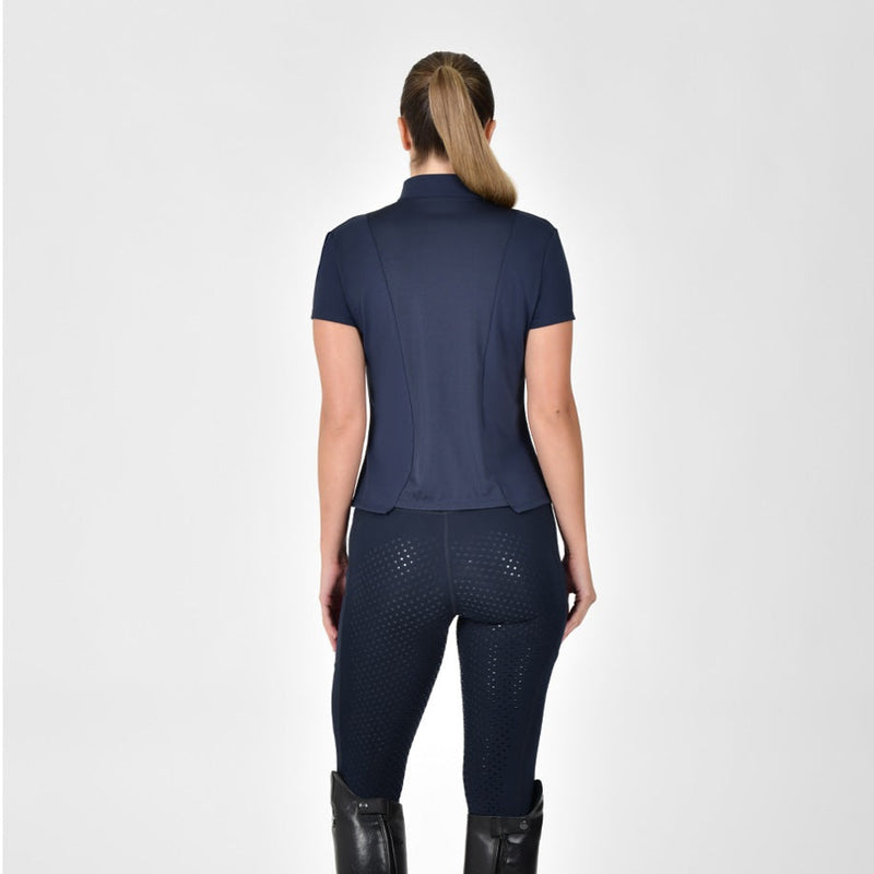 Fitted 1/4 Zip Top - Navy