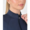 Fitted 1/4 Zip Top - Navy