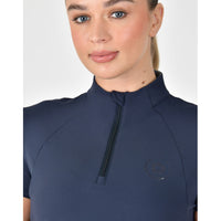 Fitted 1/4 Zip Top - Navy