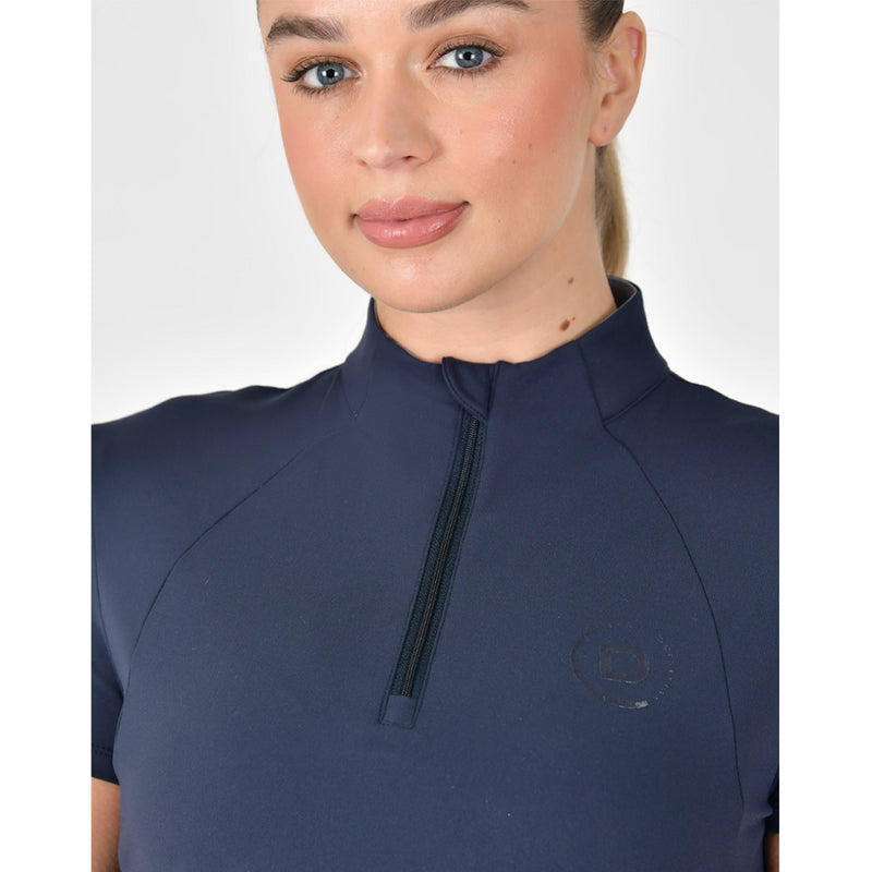 Fitted 1/4 Zip Top - Navy