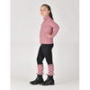 Kids Breathable Long Sleeve Riding Top - Dusty Rose