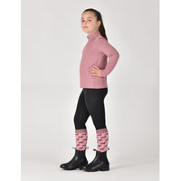 Kids Breathable Long Sleeve Riding Top - Dusty Rose