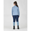 Kids Brushed Long Sleeve Riding Top - Blue Fog