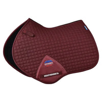 Prime Air-Tec Jump Shaped Saddle Pad - Burgundy Large