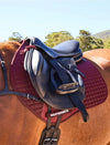 Prime Air-Tec Jump Shaped Saddle Pad - Burgundy Large