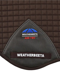Prime Air-Tec Jump Shaped Saddle Pad - Chocolate Large