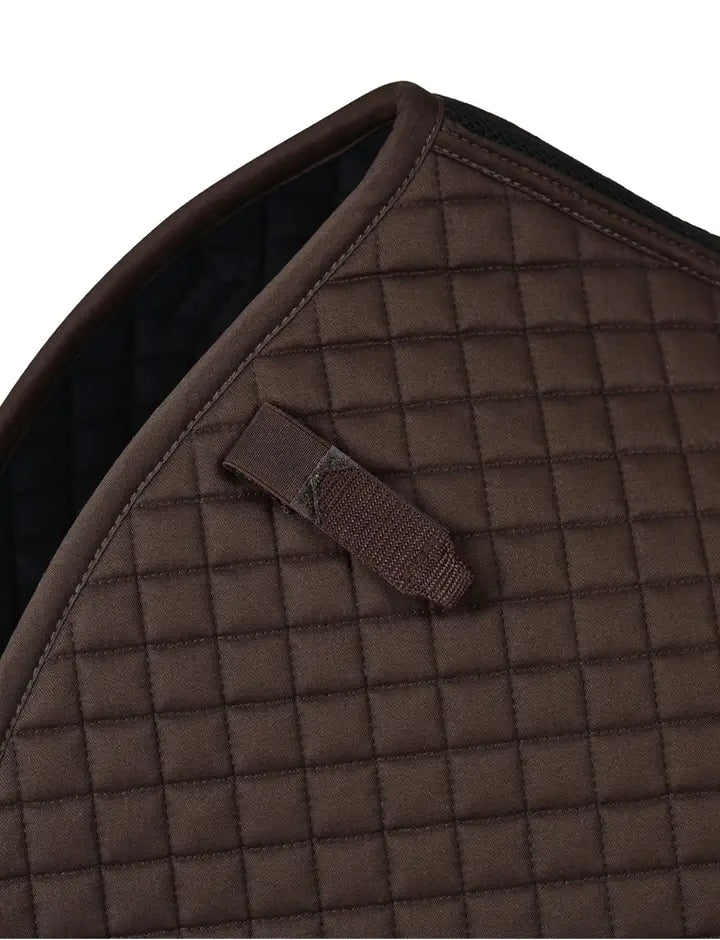 Prime Air-Tec Jump Shaped Saddle Pad - Chocolate Large