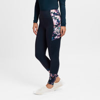 Form Riding Tights - Navy/Ivory Floral