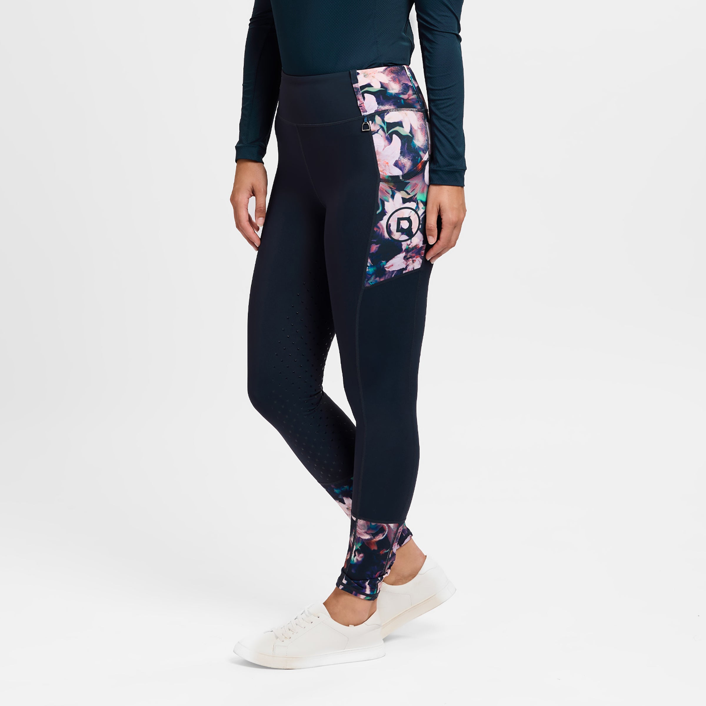 Form Riding Tights - Navy/Ivory Floral