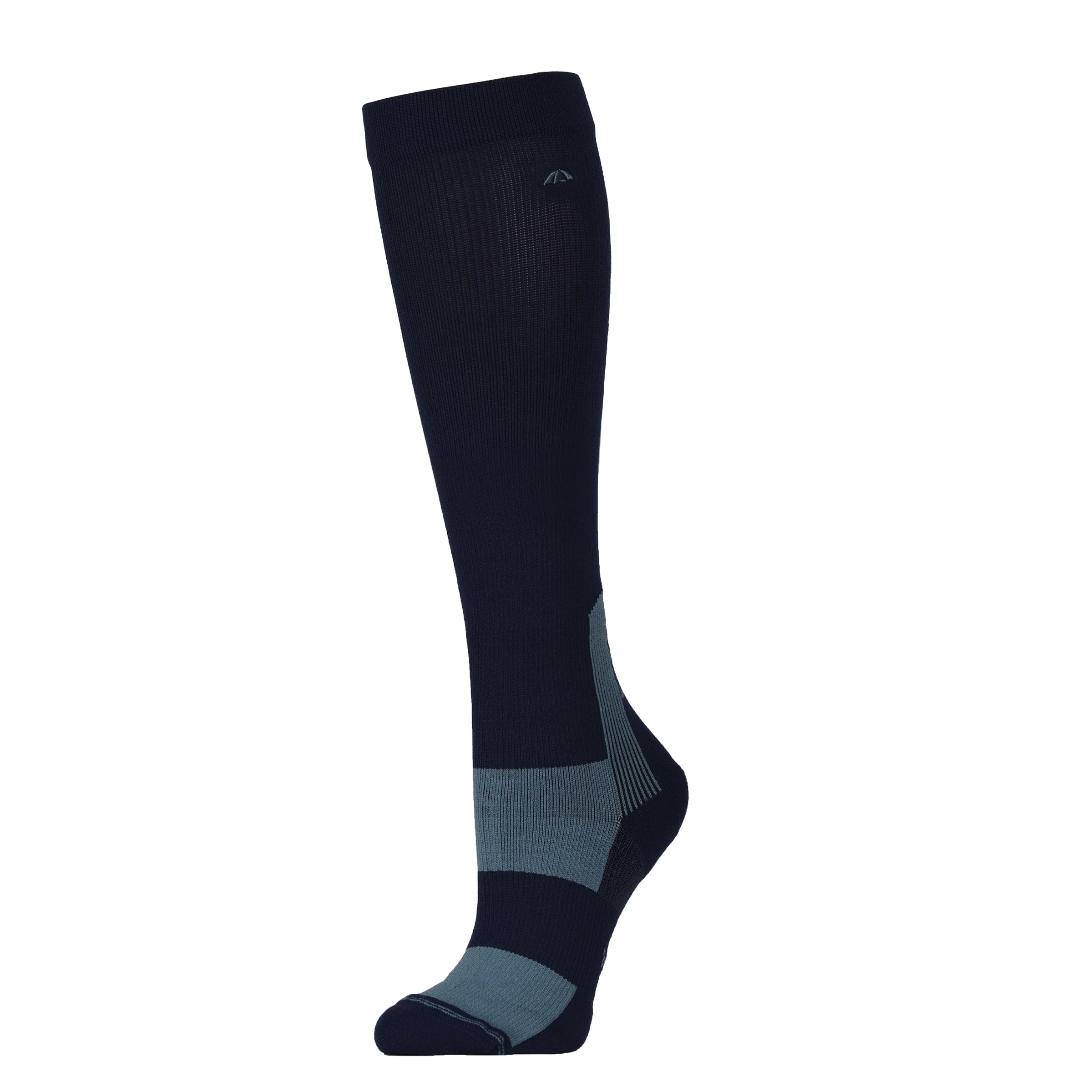 Performance Knee Length Riding Sock - Navy/Slate Blue