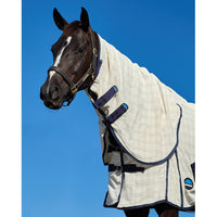 Cotton Summer Sheet Lite Combo - Beige/Navy/Forest Green