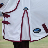 ComFiTec Essential Fly Sheet Combo - White/Burgundy