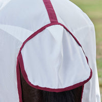 ComFiTec Essential Fly Sheet Combo - White/Burgundy