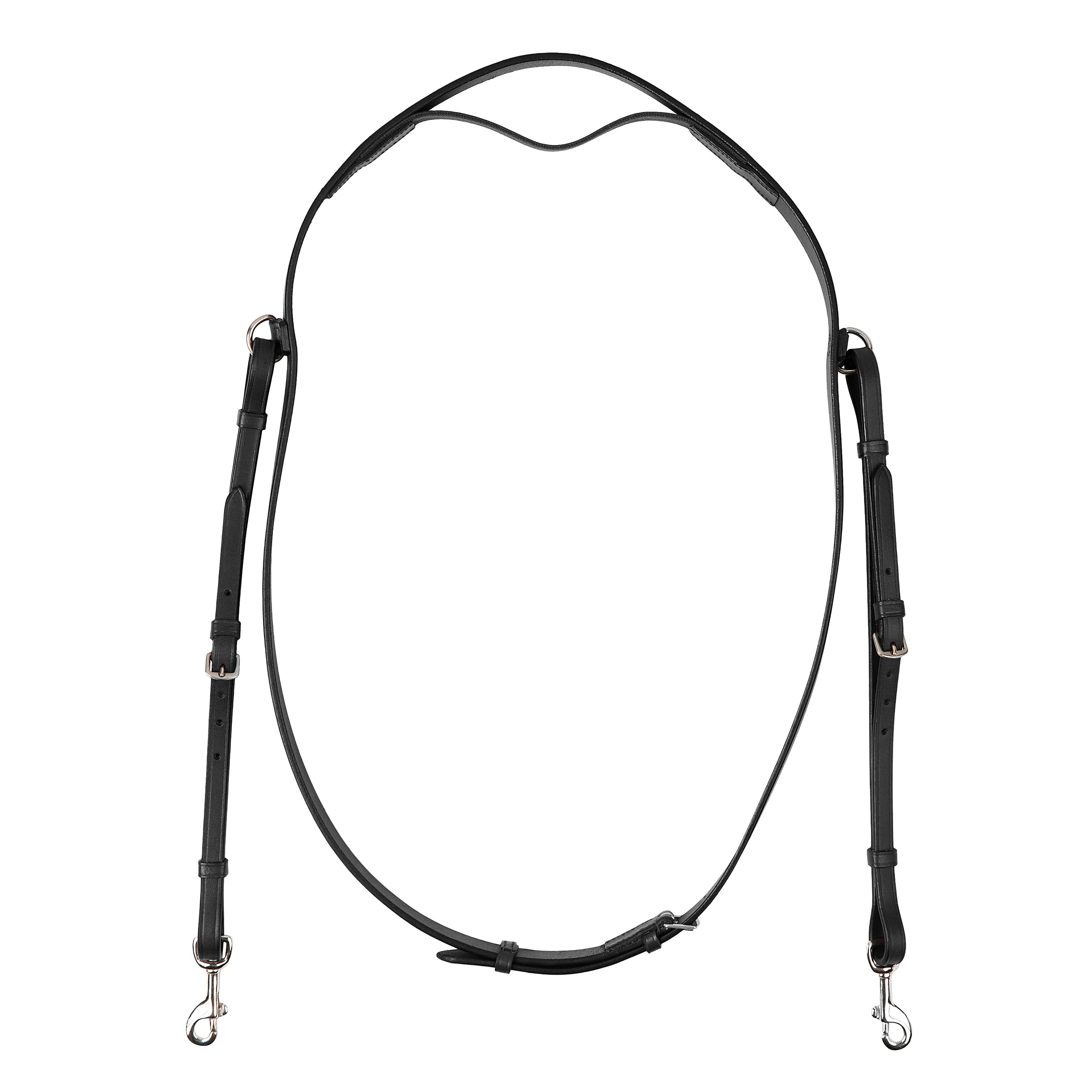 Leather Neck Strap with Attachment - Black