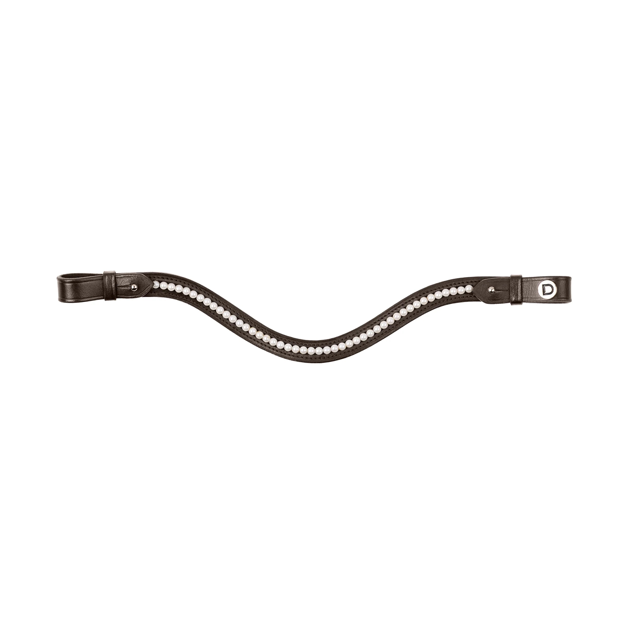 Pearl Browband - Brown