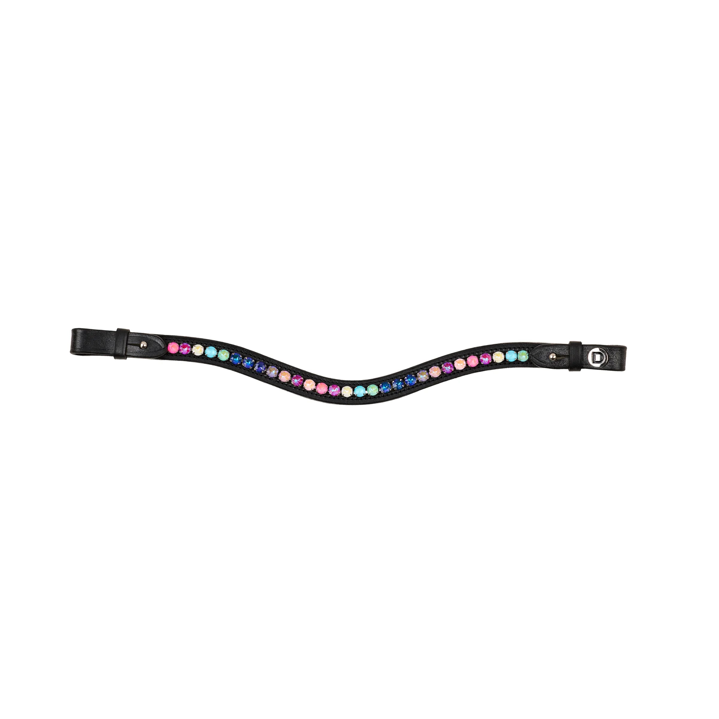 Ombre Rainbow Browband - Black